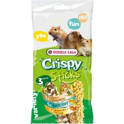 Versele-Laga Crispy Sticks Triple Variety Pack - Knaagdiersnack - Mix 3x35 g Omnivoren