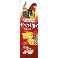 Versele-Laga Prestige Sticks Grote Parkieten - Vogelsnack - Mango Rozenbottel 140 g 2 stuks
