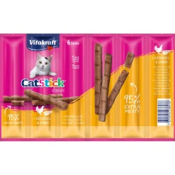 Vitakraft Cat-Stick Mini - Kattensnack - Lever 6 stuks