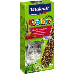 Vitakraft Chinchillakracker - Knaagdiersnack - Kruiden Rozenbottel 2 stuks
