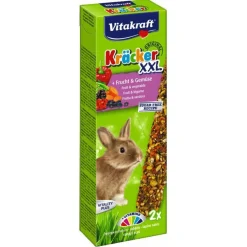 Vitakraft Dwergkonijnkräcker Xxl - Knaagdiersnack - Fruit Groente 2 stuks