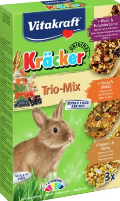 Vitakraft Konijn Kracker 3in1 - Konijnensnack