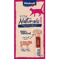 Vitakraft Naturals Liquid Snack - Kattensnack - Rund 5 stuks