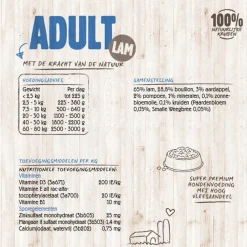 Vitalstyle Blik Vitaal Vlees Adult - Hondenvoer - Lam 400 g