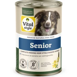 Vitalstyle Blik Vitaal Vlees Senior - Hondenvoer - 400 g