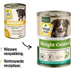 Vitalstyle Blik Vitaal Vlees Overgewicht - Hondenvoer - 400 g