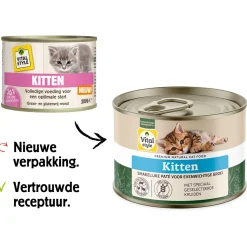 Vitalstyle Kitten - Kattenvoer - Rund Kip Kruiden 200 g