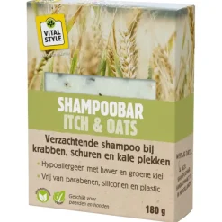 Vitalstyle Shampoobar Itch & Oats - Paardenvachtverzorging - 180 g