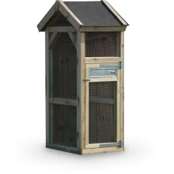 Voldux Volière Es1 Deurtje Rechts - Vogelverblijven - 100x70x185 cm Naturel