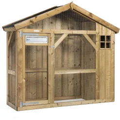 Voldux Volière S2 Rechts - Vogelverblijven - 215x70x185 cm Natural