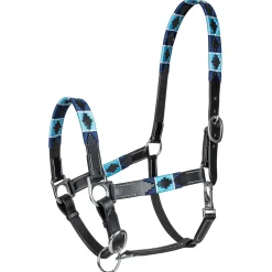Waldhausen Leatherhalter Polo Zwart - Paardenhalster