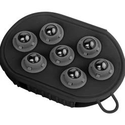 Waldhausen Massagehandschoen Met Massage Balletjes - Borstel & Kam - Zwart per stuk One Size