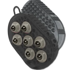 Waldhausen Massagehandschoen Met Massage Balletjes - Borstel & Kam - Zwart per stuk One Size