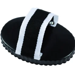 Waldhausen Rosborstel Metaal Met Band - Paardenverzorging - 10x17 cm Zwart Met Band