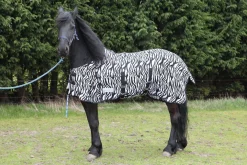 Waldhausen Vliegendeken Zebra - Anti insect - 125 cm Zwart Wit 175