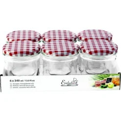 Weck Jampot Twist-Off Deksel 340ml - Inmaken - 6 stuks