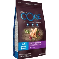 Wellness Core Grain Free Large Breed Puppy Kip - Hondenvoer