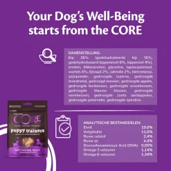 Wellness Core Puppy Trainers Chicken Flavoured With Carrots - Hondensnacks - Kip Wortel 170 g