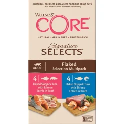 Wellness Core Signature Selects Flaked Multi-Pack - Kattenvoer - Mix 8x79 g