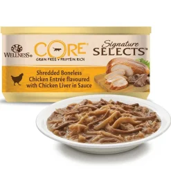 Wellness Core Signature Selects Shredded Multi-Pack - Kattenvoer - Mix 8x79 g