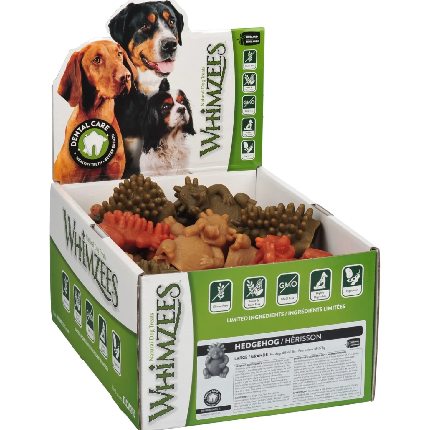 Whimzees Egel - Hondensnacks - Denta 7.6 cm Large