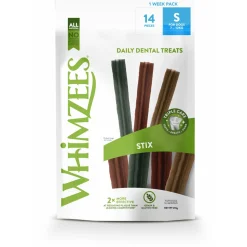 Whimzees Stix 2-Weeks Voordeel Verpakking - Hondensnacks - Denta 230 g 14 stuks Small