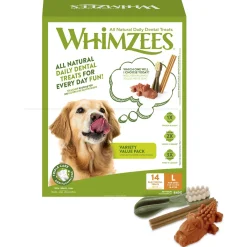 Whimzees Variety Box - Hondensnacks - Denta 840 g 14 stuks Large