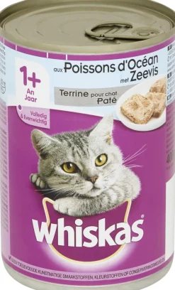 Whiskas Blik Pate - Kattenvoer - Zeevis 400 g