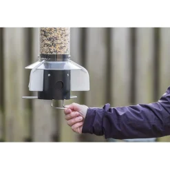 Wildbird Leto Kleine Vogel Feeder - Voersilo - Ø27x43 cm Zwart