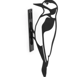 Wildbird Metal Bird Bonte Specht - Tuindecoratie - Zwart
