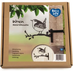 Wildbird Metal Bird Winterkoning - Tuindecoratie - Zwart