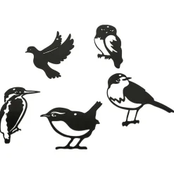 Wildbird Metal Birds Vogelset Mini - Tuindecoratie - Zwart