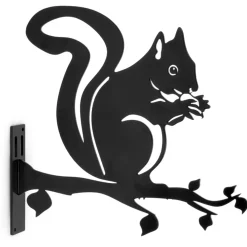 Wildbird Metal Silhouette Eekhoorn - Tuindecoratie - Zwart