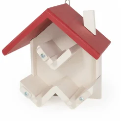 Wildbird Pindakaaspothouder Catallon - Voerbak - 23x16x24.2 cm Wit Rood