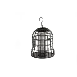 Wildbird Pindasilo Milaan Met Beschermkooi - Voersilo - Ø22x26 cm Zwart
