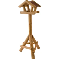 Wildbird Voederhuisje Gazebo Op Paal - Voederhuis - 27x27x114 cm Rood