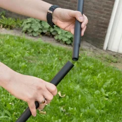 Wildbird Voedersilo - Paal - Vogel - Voerbak- Drinkbak - 170 cm Zwart 3 Delen Van 69 Cm