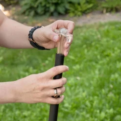 Wildbird Voedersilo - Paal - Vogel - Voerbak- Drinkbak - 170 cm Zwart 3 Delen Van 69 Cm