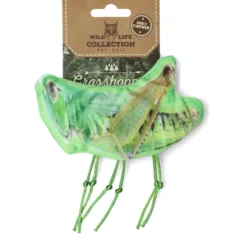 Wildlife Sprinkhaan - Kattenspeelgoed - Groen Bruin Zwart