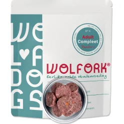 Wolfork №4 Adult Compleet Rundvrij - Diepvriesvoer - Kip Lam Kalkoen 1.8 kg Rundvrij