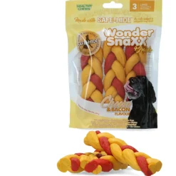 Wonder Snaxx Braid - Hondensnacks - Kaas Bacon 16 cm