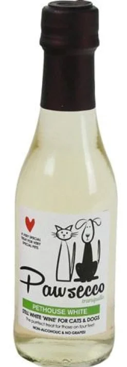 Woof & Brew Pawsecco Witte Wijn - Kattensnack - 250 ml Dog & Cat