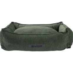 Wooff Cocoon Rib Velours Olijfgroen - Hondenmand