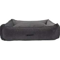 Wooff Cocoon Rib Velours Antraciet - Hondenmand