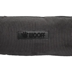 Wooff Cocoon Rib Velours Antraciet - Hondenmand