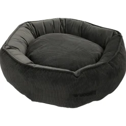 Wooff Mand Cocoon Rib/Velours Antraciet - Hondenmand