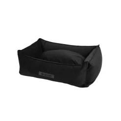 Wooff Mand Cocoon Velours Zwart - Hondenmand