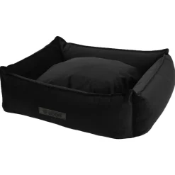 Wooff Mand Cocoon Velours Zwart - Hondenmand