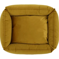 Wooff Mand Cocoon Velours Oker - Hondenmand