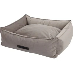 Wooff Mand Cocoon Velours Grijs - Hondenmand